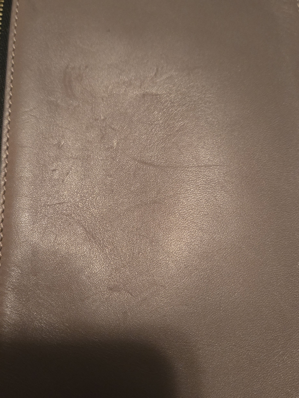 Smythson Mauve Perforated Leather Travel Pouch - Picture 10 of 12